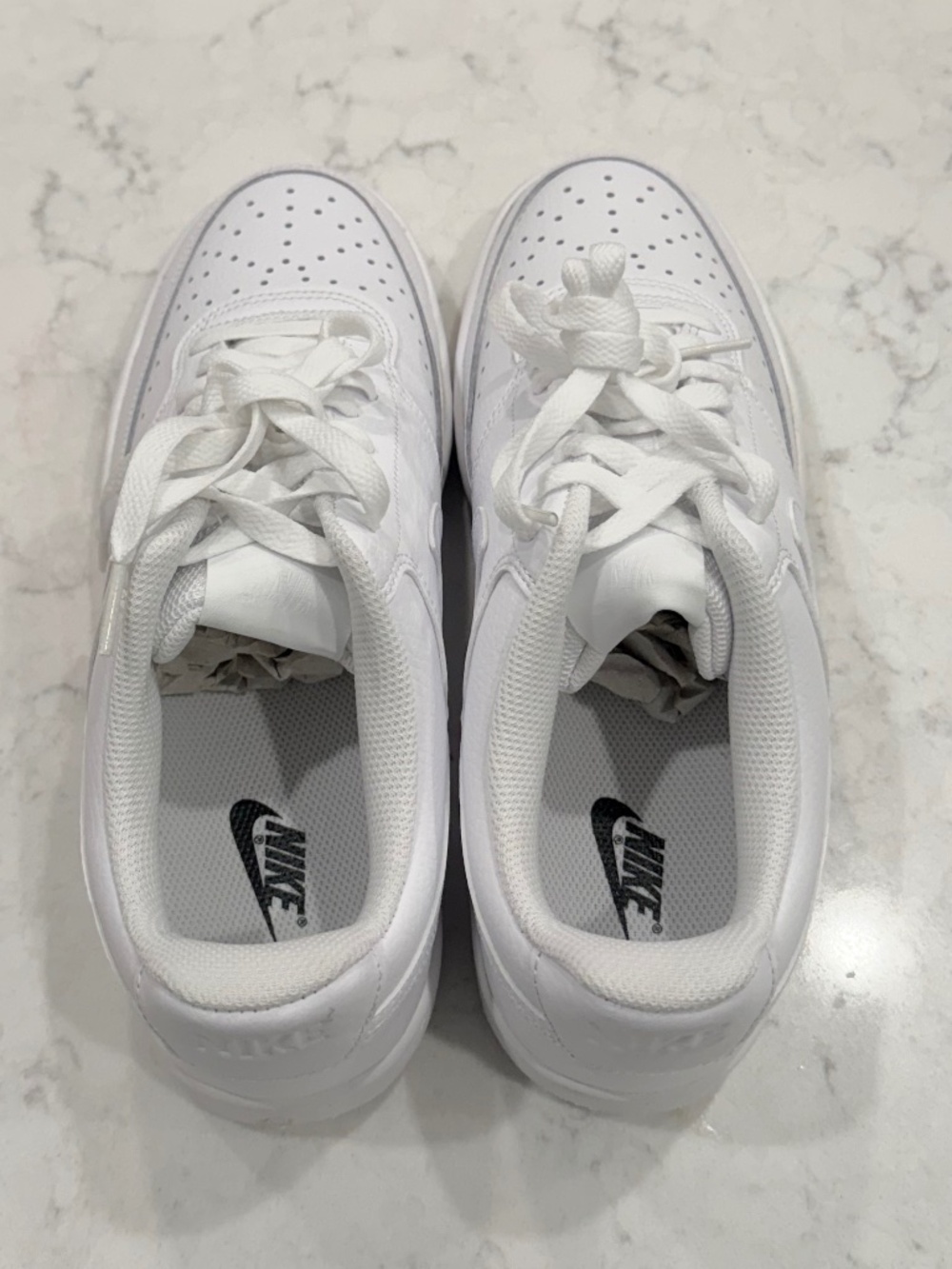 NWT Nike Court Vision Low White Sneakers Women's Size 10 - Picture 6 of 7